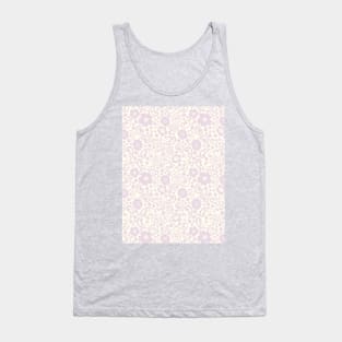 swedish kurbits Scandinavian folkart dala horse traditional vintage rosemaling pastel purple lilac Tank Top